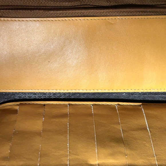 MCM Trifold Leather Cognac Long Wallet 7.5” x 4” EUC - Picture 11 of 14